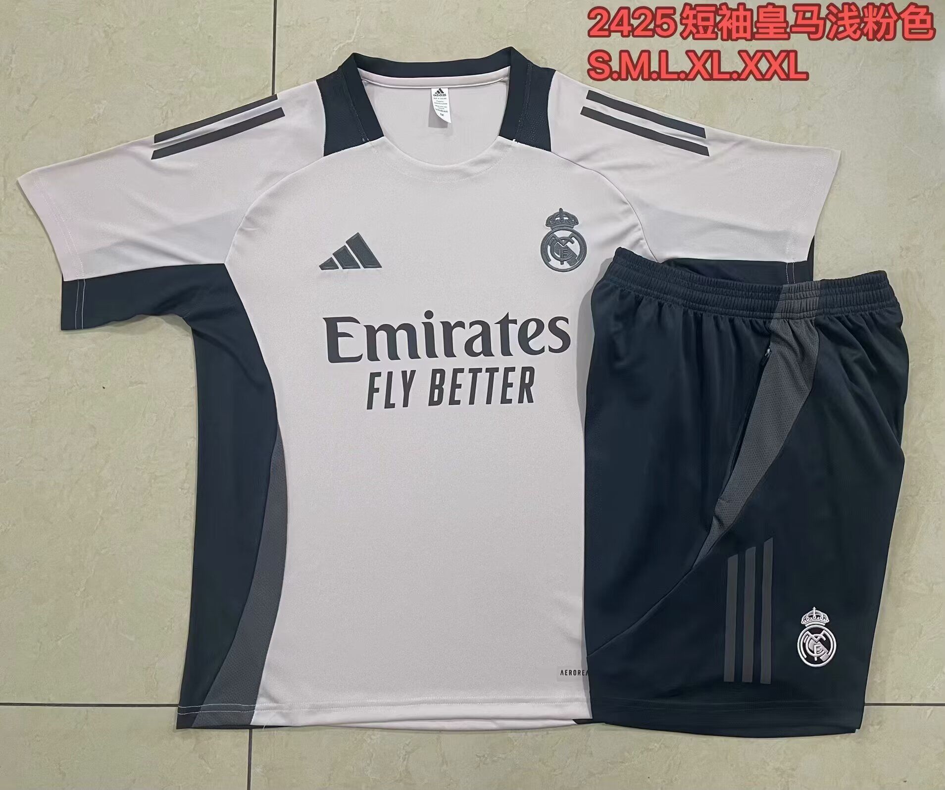 AAA Quality Real Madrid 24/25 Light Grey Training Kit